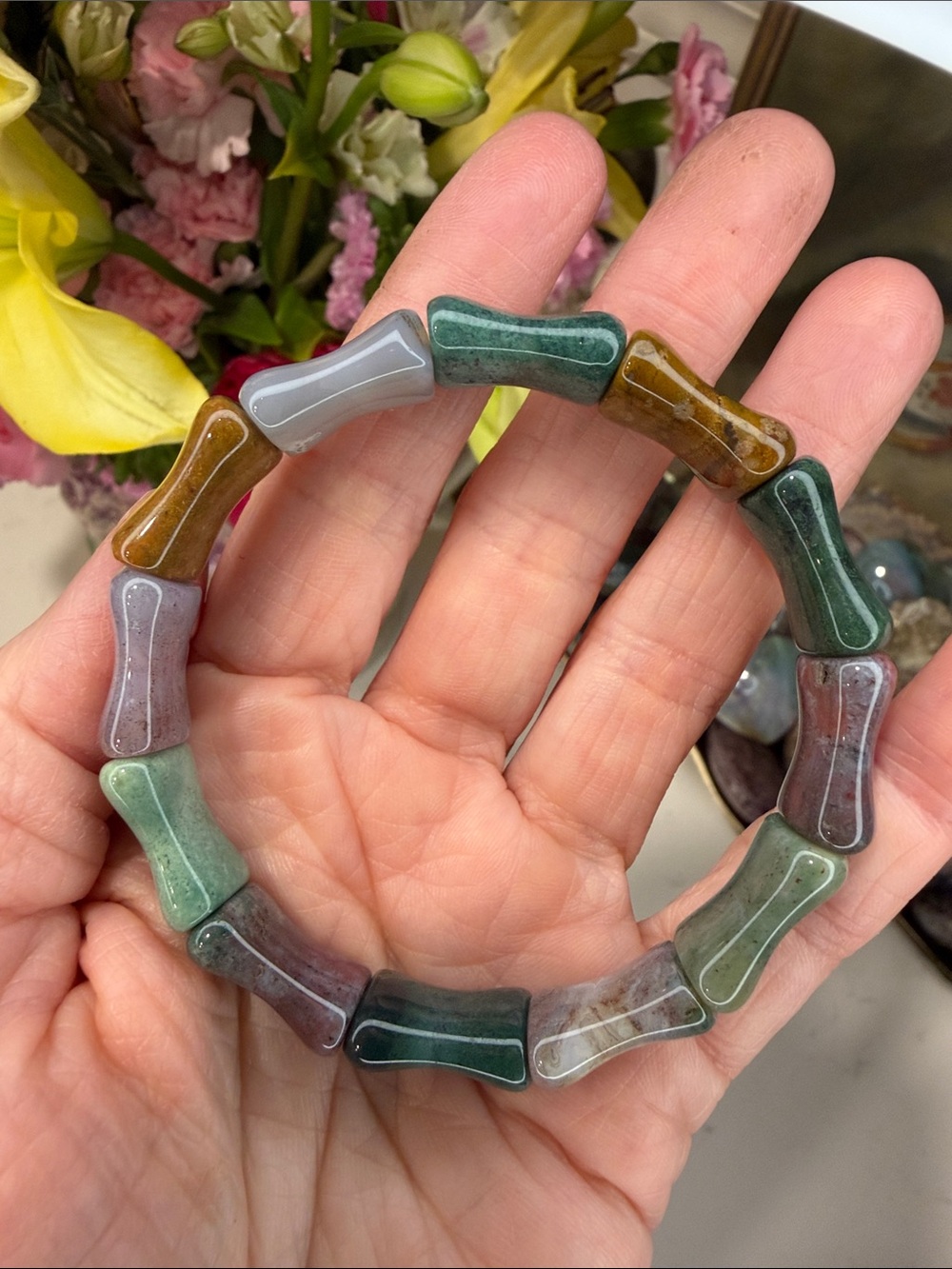 Ocean Jasper Soft Bangle: B1125